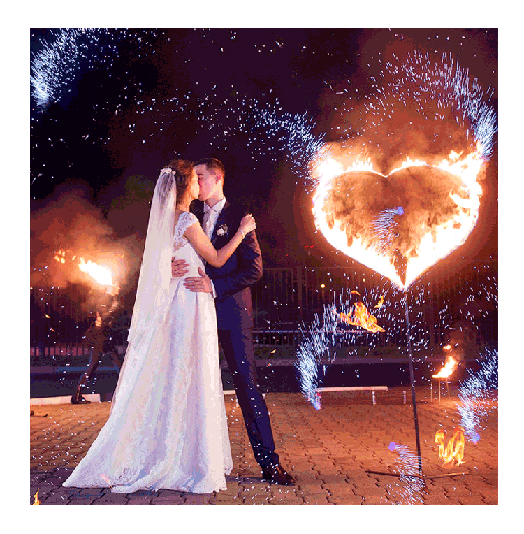 Организация пиротехнического шоу на свадьбу  Североморск | severomorsk.salutsklad.ru
