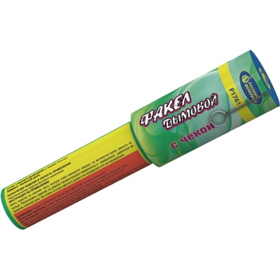 Дымовой (с чекой) зеленый Фальшфейер купить в Североморске | severomorsk.salutsklad.ru