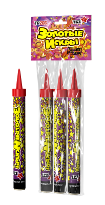 Золотые искры Пиротехнический фонтан купить в Североморске | severomorsk.salutsklad.ru