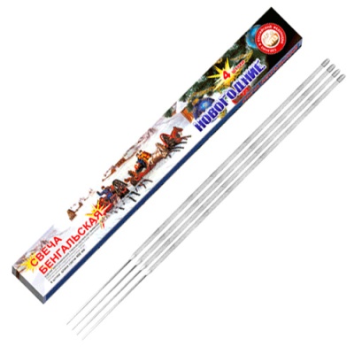 Новогодние 400-4 мм. Бенгальские огни купить в Североморске | severomorsk.salutsklad.ru